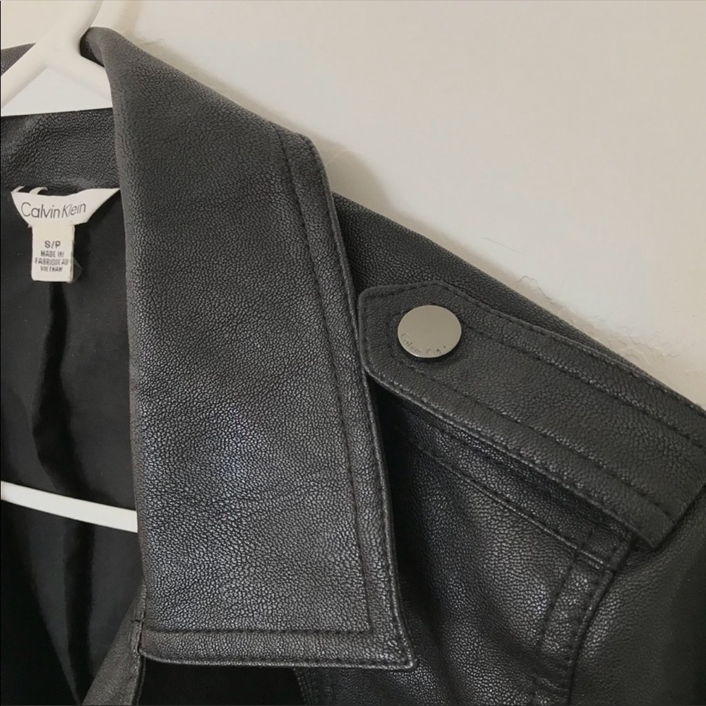 Authentic Calvin Klein Leather Jacket - image 4